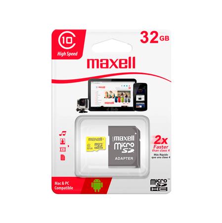 Memoria Micro Maxell U3 32GB con adaptador