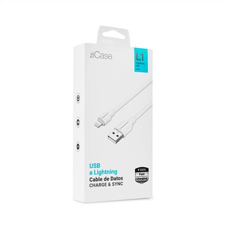 Cable USB - LIGHTNING 1M Carga Rápida The iCase
